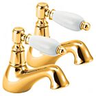Alt Tag Template: Buy Methven Deva Georgian Brass Basin Tap Pair Gold by Methven for only £161.74 in Taps & Wastes, Bath Taps at Main Website Store, Main Website. Shop Now