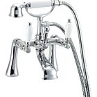 Alt Tag Template: Buy Methven Deva Georgian Brass Pillar Mounted Bath Shower Mixer Chrome by Methven for only £532.44 in Taps & Wastes, Bath Taps at Main Website Store, Main Website. Shop Now
