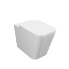 Alt Tag Template: Buy Kartell Genoa Square Back To Wall WC Pan with Premium Soft Close Seat, White by Kartell for only £210.50 in Suites, Kartell UK, Toilets, Kartell UK Bathrooms, Back to Wall Toilets, Kartell UK - Toilets at Main Website Store, Main Website. Shop Now