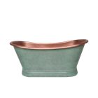 Alt Tag Template: Buy BC Designs Antique Copper Verdigris Green Traditional Boat Bath 1500mm, 180 Litre by BC Designs for only £3,235.34 in Shop By Brand, Baths, BC Designs, Free Standing Baths, BC Designs Baths, Traditional Freestanding Baths, Bc Designs Freestanding Baths at Main Website Store, Main Website. Shop Now