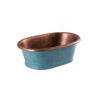 Alt Tag Template: Buy BC Designs Freestanding Traditional Countertop Copper Basin with Patinata Blue Inner 180mm H x 530mm W by BC Designs for only £485.34 in Shop By Brand, Basins, BC Designs, BC Designs Basins, Countertop Basins at Main Website Store, Main Website. Shop Now