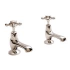 Alt Tag Template: Buy BC Designs Brass Victrion Crosshead Deck Mounted Basin Pillar Taps, Nickel by BC Designs for only £169.34 in Taps & Wastes, Shop By Brand, Basin Taps, BC Designs, BC Designs Taps, Basin Tap Pairs at Main Website Store, Main Website. Shop Now