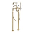 Alt Tag Template: Buy BC Designs Victrion Deck Mounted Brass Lever Bath Shower Mixer Tap, Brushed Gold by BC Designs for only £561.34 in Taps & Wastes, Shop By Brand, Showers, Bath Taps, BC Designs, BC Designs Taps, Mixer Showers, Bath Shower Mixers at Main Website Store, Main Website. Shop Now