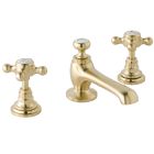 Alt Tag Template: Buy BC Designs Victrion Crosshead 3 Hole Basin Mixer Tap with Pop-Up Waste, Brushed Gold Finish by BC Designs for only £320.00 in Taps & Wastes, Shop By Brand, Basin Taps, BC Designs, BC Designs Wastes & Accessories, Basin Mixers Taps at Main Website Store, Main Website. Shop Now