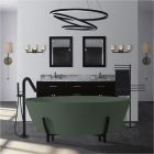 Alt Tag Template: Buy BC Designs Essex Cian Solid Surface Freestanding Bath 1510mm x 760mm, Khaki Green by BC Designs for only £3,593.34 in Shop By Brand, Baths, BC Designs, Free Standing Baths, BC Designs Baths, Modern Freestanding Baths, Bc Designs Freestanding Baths at Main Website Store, Main Website. Shop Now