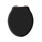 Alt Tag Template: Buy BC Designs VCTS001BN Victrion Matt Black Soft Close Toilet Seat, Brushed Nickel Hinges by BC Designs for only £204.00 in Shop By Brand, Bathroom Accessories, Toilet Accessories, BC Designs, Toilet Seats, BC Designs Wastes & Accessories, Toilet Seats at Main Website Store, Main Website. Shop Now