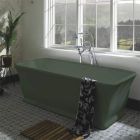 Alt Tag Template: Buy BC Designs Magnus Cian Solid Surface Freestanding Double Ended Bath 1680mm x 750mm, Khaki Green by BC Designs for only £3,548.00 in Shop By Brand, Baths, BC Designs, Free Standing Baths, Stone Baths, BC Designs Baths, Modern Freestanding Baths, Bc Designs Double Ended Baths, Bc Designs Freestanding Baths at Main Website Store, Main Website. Shop Now