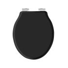 Alt Tag Template: Buy BC Designs VCTS001BC Victrion Matt Black Soft Close Toilet Seat, Brushed Chrome Hinges by BC Designs for only £204.00 in Shop By Brand, Bathroom Accessories, Toilet Accessories, BC Designs, Toilet Seats, BC Designs Wastes & Accessories, Toilet Seats at Main Website Store, Main Website. Shop Now