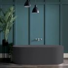 Alt Tag Template: Buy BC Designs Portman Cian Solid Surface Oval Double Ended Freestanding Bath 1640mm x 750mm, Gunmetal by BC Designs for only £3,492.66 in Shop By Brand, Baths, BC Designs, Free Standing Baths, BC Designs Baths, Modern Freestanding Baths, Bc Designs Double Ended Baths, Bc Designs Freestanding Baths at Main Website Store, Main Website. Shop Now