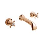 Alt Tag Template: Buy BC Designs Victrion Crosshead 3 Hole Wall Mounted Basin Filler Tap, Copper Finish by BC Designs for only £320.00 in Taps & Wastes, Shop By Brand, Basin Taps, BC Designs, Basin Mixers Taps at Main Website Store, Main Website. Shop Now