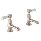 Alt Tag Template: Buy BC Designs Victrion Deck Mounted Brass Lever Basin Pillar Taps, Brushed Nickel Finish by BC Designs for only £169.34 in Taps & Wastes, Shop By Brand, Basin Taps, BC Designs, BC Designs Taps, Basin Tap Pairs at Main Website Store, Main Website. Shop Now