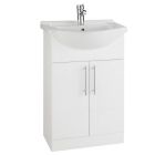 Alt Tag Template: Buy Kartell Impakt 1 Door Floor Standing Vanity Unit With Basin 550mm x 300mm, White by Kartell for only £172.19 in Suites, Furniture, Bathroom Cabinets & Storage, Bathroom Vanity Units, Kartell UK, Basins, Modern Vanity Units, Kartell UK Bathrooms, Modern Bathroom Cabinets, Kartell UK Baths at Main Website Store, Main Website. Shop Now