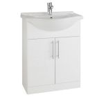 Alt Tag Template: Buy Kartell Impakt 1 Door Floor Standing Cabinet With Basin 650mm x 300mm, White by Kartell for only £189.69 in Suites, Furniture, Bathroom Cabinets & Storage, WC & Basin Complete Units, Kartell UK, Basins, Modern WC & Basin Units, Kartell UK Bathrooms, Modern Bathroom Cabinets, Kartell UK Baths at Main Website Store, Main Website. Shop Now