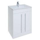 Alt Tag Template: Buy Kartell Floor Two Door Cabinet and Mid Depth Ceramic Basin 855mm x 600mm by Kartell for only £293.25 in Suites, Furniture, Bathroom Cabinets & Storage, WC & Basin Complete Units, Kartell UK, Basins, Modern WC & Basin Units, Kartell UK Bathrooms, Modern Bathroom Cabinets, Kartell UK Baths at Main Website Store, Main Website. Shop Now