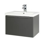 Alt Tag Template: Buy Kartell Wall Mounted Ceramic Basin & Drawer Cabinet 500mm x 355mm Matt Dark Grey by Kartell for only £312.53 in Furniture, Suites, Basins, Kartell UK, Bathroom Vanity Units, Bathroom Cabinets & Storage, Wall Mounted Vanity Units, Modern Vanity Units, Modern Bathroom Cabinets at Main Website Store, Main Website. Shop Now