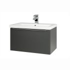 Alt Tag Template: Buy Kartell Wall Mounted Ceramic Basin with Cabinet 600mm x 355mm, Matt Dark Grey by Kartell for only £330.13 in Suites, Furniture, Toilets and Basin Suites, Bathroom Cabinets & Storage, Kartell UK, Basins, Kartell UK Bathrooms, Modern Bathroom Cabinets, Kartell UK - Toilets, Kartell UK Baths at Main Website Store, Main Website. Shop Now