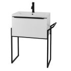 Alt Tag Template: Buy Kartell Wall Mounted Ceramic Basin 1 Drawer Cabinet and Frame, 600mm x 355mm by Kartell for only £480.00 in Suites, Furniture, Toilets and Basin Suites, Bathroom Cabinets & Storage, Kartell UK, Basins, Kartell UK Bathrooms, Modern Bathroom Cabinets, Kartell UK - Toilets, Kartell UK Baths at Main Website Store, Main Website. Shop Now
