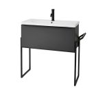 Alt Tag Template: Buy Kartell Wall Mounted Ceramic Basin Single Drawer Cabinet and Frame 800mm x 355mm by Kartell for only £553.71 in Suites, Furniture, Toilets and Basin Suites, Bathroom Cabinets & Storage, Kartell UK, Basins, Kartell UK Bathrooms, Modern Bathroom Cabinets, Kartell UK - Toilets, Kartell UK Baths at Main Website Store, Main Website. Shop Now