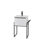Alt Tag Template: Buy Kartell Wall Mounted Ceramic Basin with Drawer Cabinet and Frame 500mm W x 355mm D by Kartell for only £462.40 in Suites, Furniture, Bathroom Cabinets & Storage, WC & Basin Complete Units, Kartell UK, Basins, Modern WC & Basin Units, Kartell UK Bathrooms, Modern Bathroom Cabinets, Kartell UK Baths at Main Website Store, Main Website. Shop Now