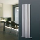 Alt Tag Template: Buy Eucotherm Mars Single Flat Panel Vertical Designer Radiator Silver 900mm H x 595mm W by Eucotherm for only £259.20 in 2000 to 2500 BTUs Radiators, Vertical Designer Radiators at Main Website Store, Main Website. Shop Now