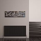 Alt Tag Template: Buy Carisa Monza Aluminium Horizontal Designer Radiator 600mm H x 1230mm W Single Panel - Textured Black by Carisa for only £417.50 in Aluminium Radiators, Carisa Designer Radiators, 5500 to 6000 BTUs Radiators at Main Website Store, Main Website. Shop Now