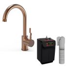 Alt Tag Template: Buy Ellsi Industrial Single Lever 3 in 1 Instant Hot Water Kitchen Tap, Brushed Copper Finish by Ellsi for only £523.20 in Kitchen, Kitchen Taps, ELLSI Designer Sinks & Taps, ELLSI Hot Water Taps, Instant boiling water tap at Main Website Store, Main Website. Shop Now