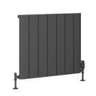 Alt Tag Template: Buy Eastbrook Peretti Aluminium Matt Anthracite Horizontal Designer Radiator 600mm H x 660mm W Electric Only - Thermostatic by Eastbrook for only £474.19 in Eastbrook Co., Electric Thermostatic Horizontal Radiators at Main Website Store, Main Website. Shop Now
