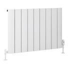 Alt Tag Template: Buy Eastbrook Peretti Aluminium Matt White Horizontal Designer Radiator 600mm H x 660mm W Electric Only - Thermostatic by Eastbrook for only £474.19 in Eastbrook Co., Electric Thermostatic Horizontal Radiators at Main Website Store, Main Website. Shop Now