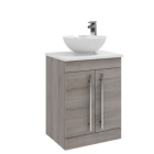 Alt Tag Template: Buy Kartell Purity F/S 2 Door Unit With Ceramic Worktop & Sit On Bowl 600mm x 450mm, Silver Oak by Kartell for only £488.51 in Furniture, Bathroom Vanity Units, Bathroom Cabinets & Storage, Modern Vanity Units, Modern Bathroom Cabinets at Main Website Store, Main Website. Shop Now