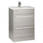 Alt Tag Template: Buy Kartell Purity F/S 2 Drawer Vanity and Mid Depth Basin 600mm x 450mm, Silver Oak by Kartell for only £363.09 in Suites, Furniture, Bathroom Cabinets & Storage, WC & Basin Complete Units, Bathroom Vanity Units, Kartell UK, Basins, Modern Vanity Units, Modern WC & Basin Units, Kartell UK Bathrooms, Modern Bathroom Cabinets, Kartell UK Baths at Main Website Store, Main Website. Shop Now