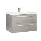 Alt Tag Template: Buy Kartell Wall Mounted Cabinet & Mid Depth Ceramic Basin 800mm x 450mm, Silver Oak by Kartell for only £433.18 in Suites, Furniture, Bathroom Cabinets & Storage, WC & Basin Complete Units, Kartell UK, Basins, Modern WC & Basin Units, Kartell UK Bathrooms, Modern Bathroom Cabinets, Kartell UK Baths at Main Website Store, Main Website. Shop Now