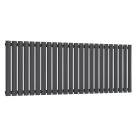 Alt Tag Template: Buy Reina Neva Steel Anthracite Single Panel Horizontal Designer Radiator 550mm H x 1416mm W - Electric Only - Thermostatic by Reina for only £372.18 in Shop By Brand, Radiators, Electric Radiators, Reina, Electric Thermostatic Radiators, Electric Thermostatic Horizontal Radiators at Main Website Store, Main Website. Shop Now