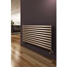 Alt Tag Template: Buy Reina Artena Stainless Steel Brushed Horizontal Designer Radiator 590mm H x 400mm W Single Panel Electric - Thermostatic by Reina for only £310.64 in Shop By Brand, Radiators, Electric Radiators, Reina, Electric Thermostatic Radiators, Electric Thermostatic Horizontal Radiators at Main Website Store, Main Website. Shop Now