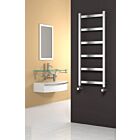 Alt Tag Template: Buy Reina Mina Brushed Stainless Steel Designer Heated Towel Rail 1170mm H x 480mm W Electric Only - Thermostatic by Reina for only £390.16 in Electric Thermostatic Towel Rails Vertical at Main Website Store, Main Website. Shop Now