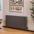 Alt Tag Template: Buy Eastbrook Rosano Matt Anthracite Aluminium Horizontal Designer Radiator 600mm H x 850mm W Electric Only - Thermostatic by Eastbrook for only £526.30 in Eastbrook Co., Electric Thermostatic Horizontal Radiators at Main Website Store, Main Website. Shop Now
