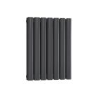 Alt Tag Template: Buy Reina Neva Steel Anthracite Horizontal Designer Radiator 550mm H x 413mm W Double Panel Electric Only - Thermostatic by Reina for only £236.69 in Shop By Brand, Radiators, Electric Radiators, Reina, Electric Thermostatic Radiators, Electric Thermostatic Horizontal Radiators at Main Website Store, Main Website. Shop Now
