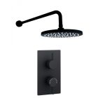 Alt Tag Template: Buy Kartell Nero Round Concealed Thermostatic Shower Valve With Fixed Overhead Drencher, Matt Black by Kartell for only £179.50 in Showers, Kartell UK, Showers, Shower Valves, Kartell UK Showers, Kartell UK Bathrooms, Concealed Shower Valves, Kartell Valves and Accessories , Shower Heads at Main Website Store, Main Website. Shop Now