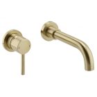 Alt Tag Template: Buy Kartell TAP144OT K-Vit Brassware Ottone Wall Mounted Basin Mixer, Brushed Brass by Kartell for only £116.64 in Accessories, Taps & Wastes, Kartell UK, Basin Taps, Kartell UK Taps, Basin Mixers Taps at Main Website Store, Main Website. Shop Now