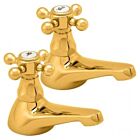 Alt Tag Template: Buy Methven Deva Tudor Brass Basin Tap Pair Gold by Methven for only £74.14 in Taps & Wastes, Methven, Basin Taps, Methven Taps, Basin Tap Pairs at Main Website Store, Main Website. Shop Now
