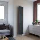Alt Tag Template: Buy Eucotherm Orion Aluminium Vertical Designer Radiator 1800mm H x 485mm W, Textured Anthracite by Eucotherm for only £570.09 in Shop By Brand, Radiators, Aluminium Radiators, Eucotherm, View All Radiators, Designer Radiators, Eucotherm Radiators, Vertical Designer Radiators, Aluminium Vertical Designer Radiator at Main Website Store, Main Website. Shop Now