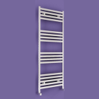 Alt Tag Template: Buy Carisa Fame White Aluminium Designer Heated Towel Rail 1220mm H x 500mm W Dual Fuel - Thermostatic by Carisa for only £389.08 in at Main Website Store, Main Website. Shop Now