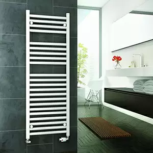 Straight White Electric Heated Towel Rails