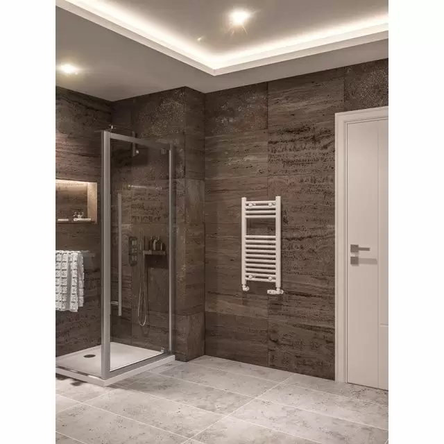 Alt Tag Template: Buy Eastbrook Wingrave 800 x 400 Straight Gloss White Towel Rail by Eastbrook for only £78.00 in Towel Rails, Eastbrook Co. at Main Website Store, Main Website. Shop Now