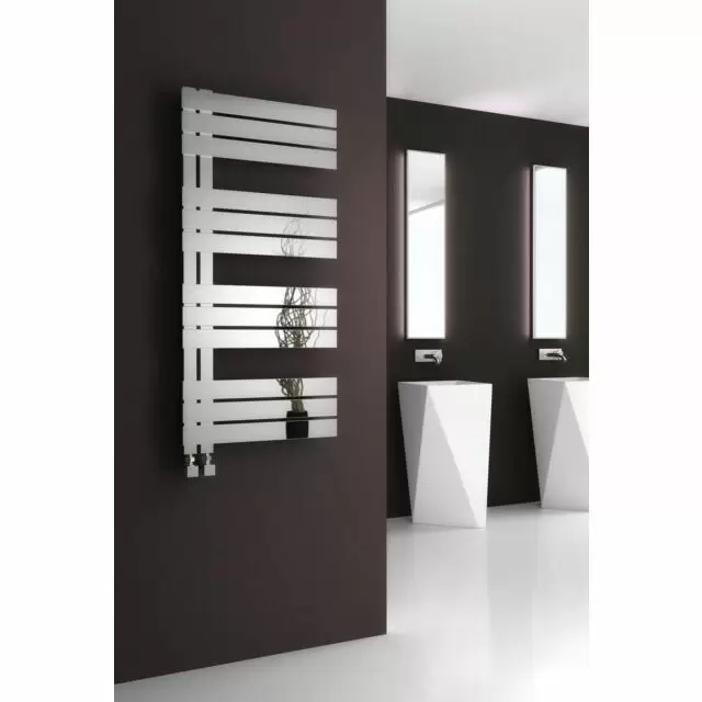 Alt Tag Template: Buy Reina Ricadi Polished Stainless Steel Designer Heated Towel Rail 840mm x 500mm Central Heating by Reina for only £349.68 in Towel Rails, Reina, Designer Heated Towel Rails, Stainless Steel Designer Heated Towel Rails, Reina Heated Towel Rails at Main Website Store, Main Website. Shop Now