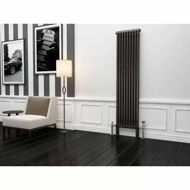 Alt Tag Template: Buy TradeRad Premium Raw Metal Lacquer Vertical 2 Column Radiator 1800mm H x 384mm W by TradeRad for only £296.49 in Shop By Brand, Radiators, TradeRad, Column Radiators, TradeRad Radiators, Vertical Column Radiators, TradeRad Premium Vertical Radiators, Raw Metal Vertical Column Radiators at Main Website Store, Main Website. Shop Now
