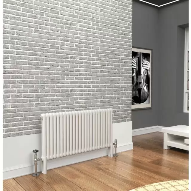 Alt Tag Template: Buy TradeRad Premium White 2 Column Horizontal Radiator 600mm H x 1059mm W by TradeRad for only £354.33 in Autumn Sale, Radiators, Column Radiators, Horizontal Column Radiators, White Horizontal Column Radiators at Main Website Store, Main Website. Shop Now