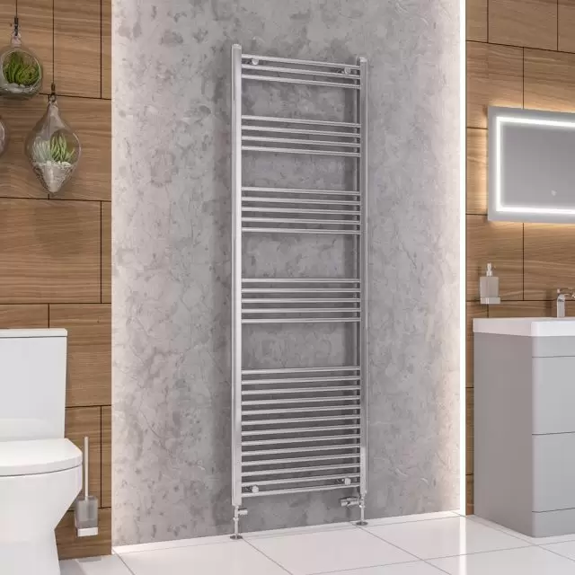 Alt Tag Template: Buy Eastbrook Wendover Straight Steel Chrome Heated Towel Rail 1800mm H x 600mm W Dual Fuel - Thermostatic by Eastbrook for only £400.42 in Eastbrook Co., Dual Fuel Thermostatic Towel Rails at Main Website Store, Main Website. Shop Now