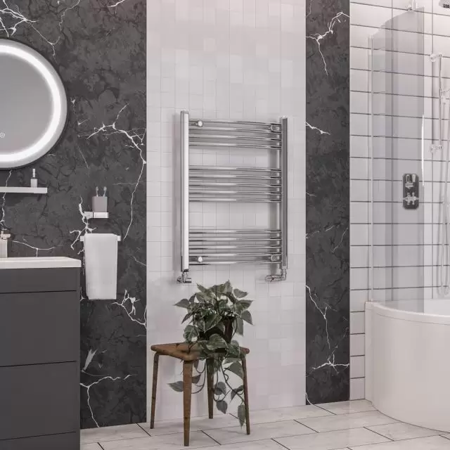Alt Tag Template: Buy Eastbrook Wendover Curved Steel Chrome Heated Towel Rail 800mm H x 600mm W Central Heating by Eastbrook for only £142.27 in Eastbrook Co., 0 to 1500 BTUs Towel Rail at Main Website Store, Main Website. Shop Now