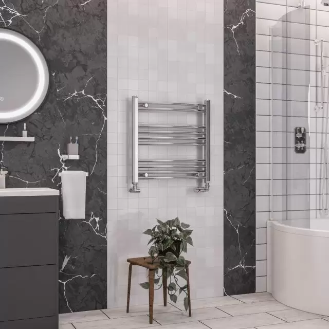 Alt Tag Template: Buy Eastbrook Wendover Curved Steel Chrome Heated Towel Rail 600mm H x 750mm W Central Heating by Eastbrook for only £139.58 in Eastbrook Co., 0 to 1500 BTUs Towel Rail at Main Website Store, Main Website. Shop Now
