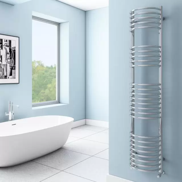 Alt Tag Template: Buy Eastbrook Mezzo Tondo Steel Chrome Designer Heated Towel Rail 1600mm H x 320mm W Central Heating by Eastbrook for only £450.37 in Eastbrook Co., 1500 to 2000 BTUs Towel Rails at Main Website Store, Main Website. Shop Now